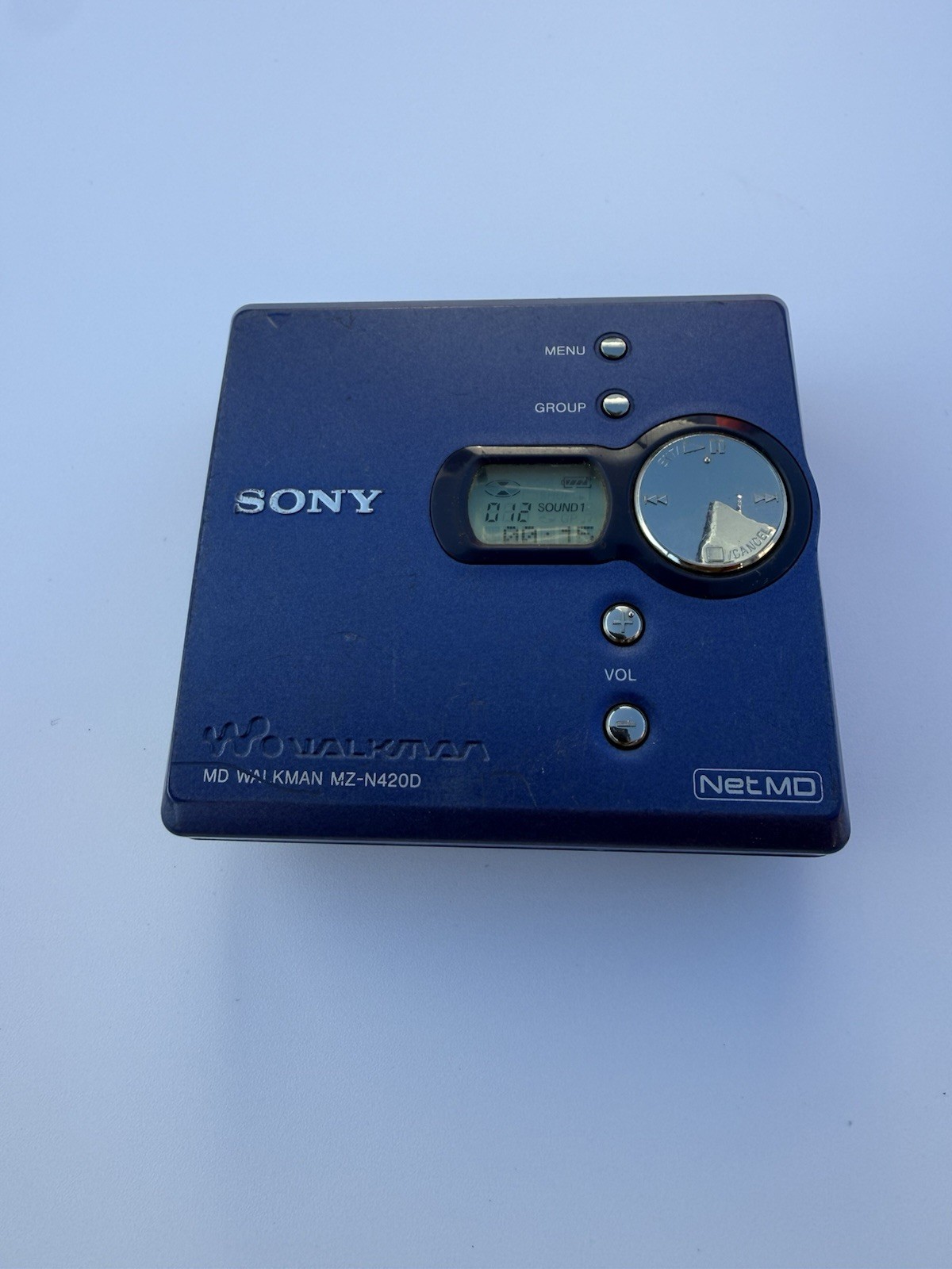 Sony MZ-N420D Portable Minidisc MD Walkman Recorder - Tested