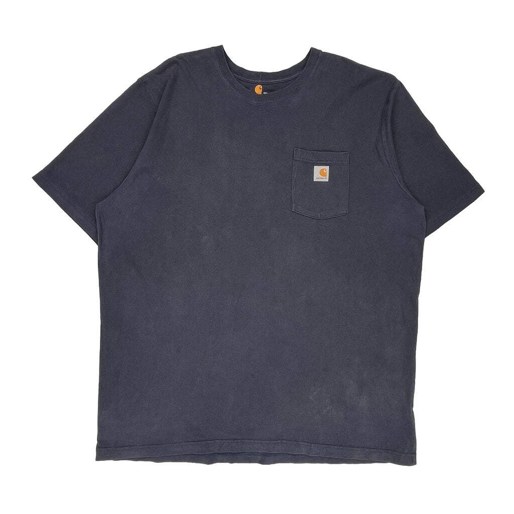 Carhartt T-Shirt - 2XL Blue Cotton