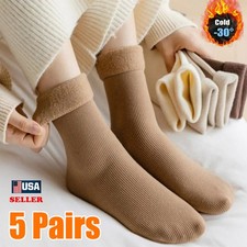 5 Pairs Women's Thermal Winter Socks Soft, Thick, Warm Thermal Boot Winter Socks