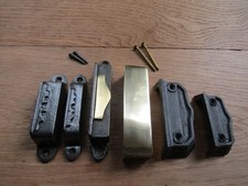 spare replacement old lock latch Cast Iron/Brass RIM LOCK KEEP Latch Striker