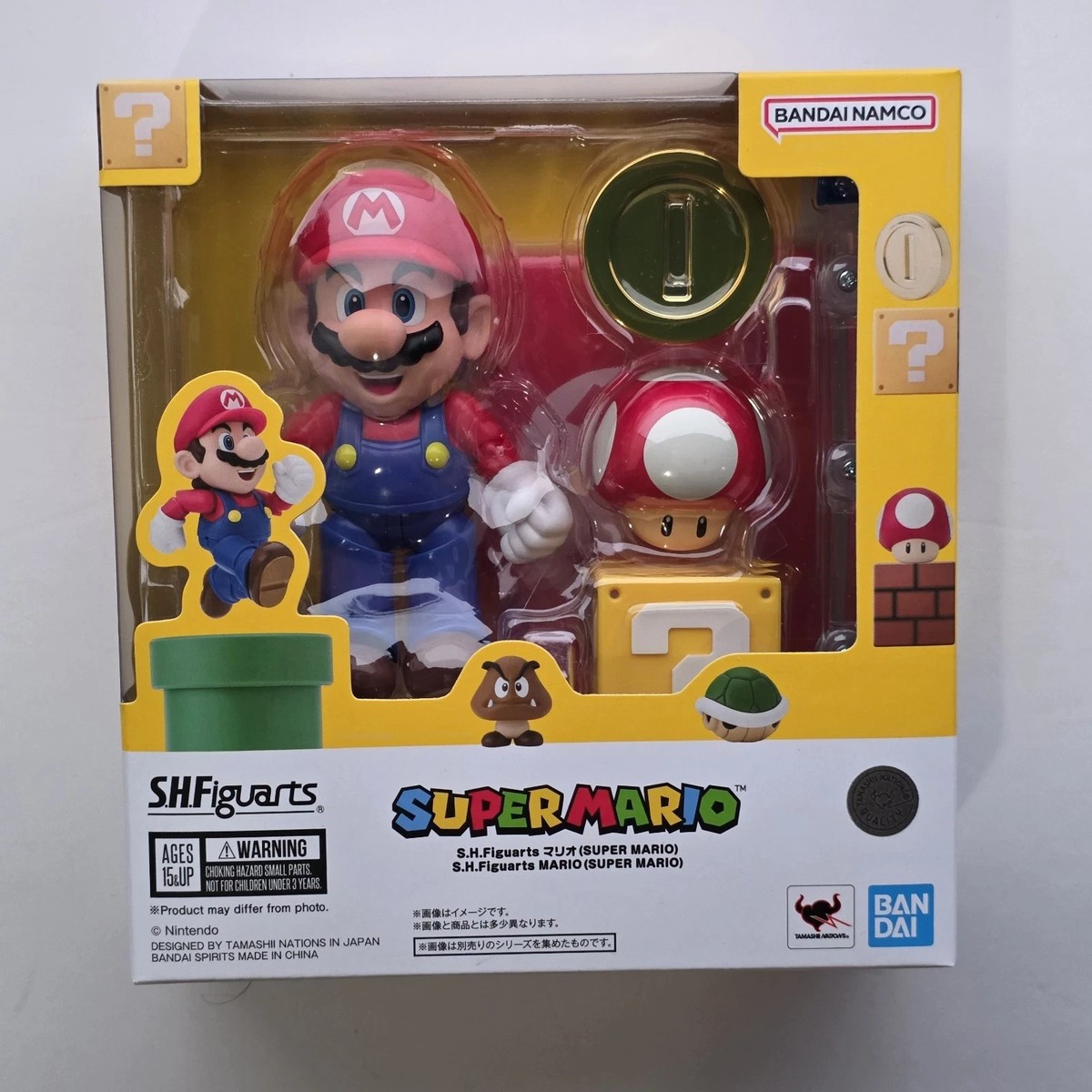 Bandai Super Mario Bros. Mario 4 in Action Figure - BAN22148 for