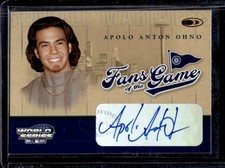 2004 Donruss World Series Apolo Anton Ohno Fans of the Game Auto #FG-3 Mariners