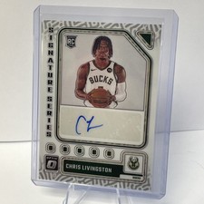 2023-24 Donruss Optic - Chris Livingston #SS-LGN Auto  - Milwaukee Bucks NBA