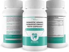 PROBIOTICS BRIGHT TEETH CAPSULES, OUR BEST DENTAL PROBIOTICS WHITE TEETH SUPPORT