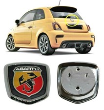 Logo Fregio Stemma Emblema Baule Posteriore FIAT ABARTH 500 595 695 Cromato