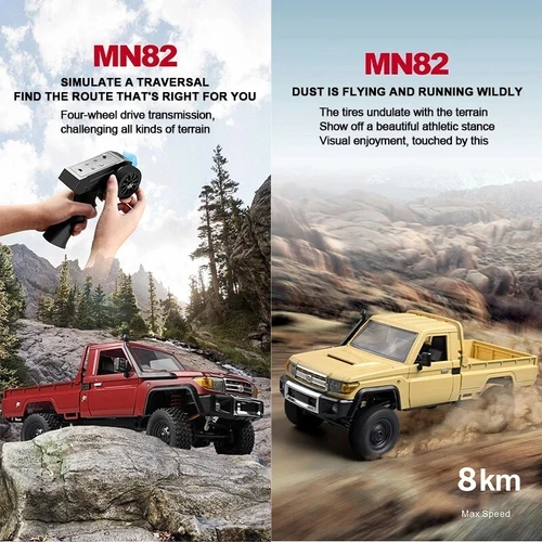 MN82 1/12 Full Scale RTR RC Car 2.4G 4WD 280 Motor Off-Road Remote Control Car - Picture 2 of 12
