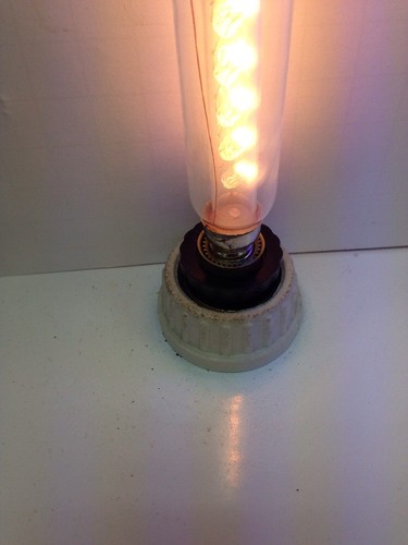 Exit Sign Bulb 9 Watt 30,000hr E12 or E17 Intermediate Base w/base Adapter 10Pcs - Picture 8 of 9