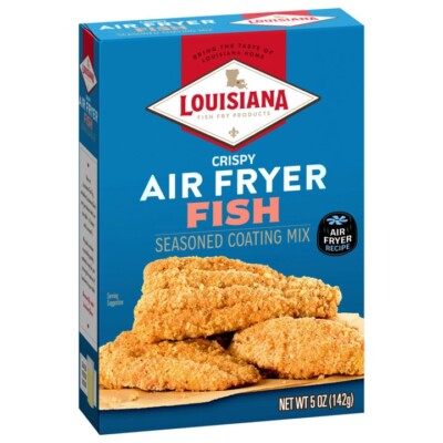 Louisiana Fish Fry Air Fryer Seasoned Coating Mix for Fish