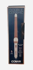 Conair Double Ceramic Beachy Waves 1 1/4"- 3/4" Wand Curling Iron Open Box