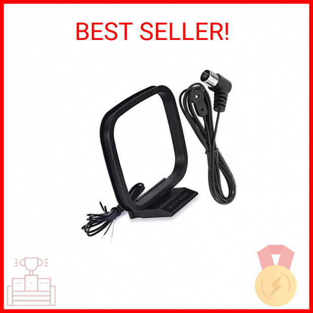 Bingfu 75 Ohm FM Antenna FM Antenna and AM Loop Antenna for Pioneer Onkyo Yamaha