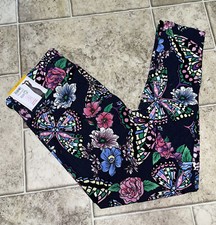 NWT Womens No Boundaries High Rise Butterfly Print Legging Pants Large 11-13