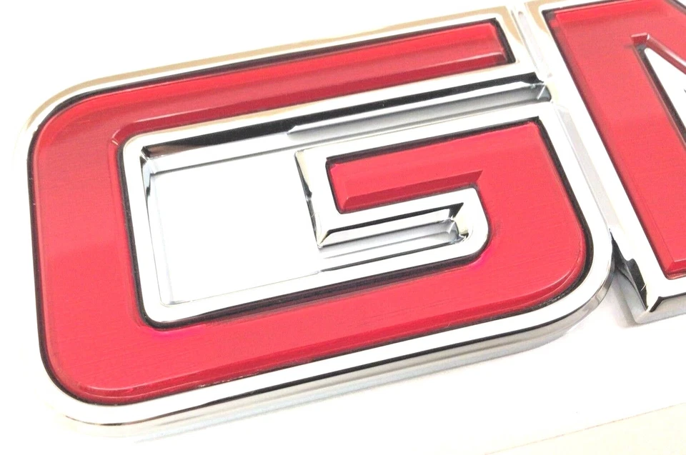 Placa de identificação GMC vermelha 2007-2017 GMC Acadia Yukon/XL nova fabricante de equipamento original 22759916 - Imagem 2 de 4