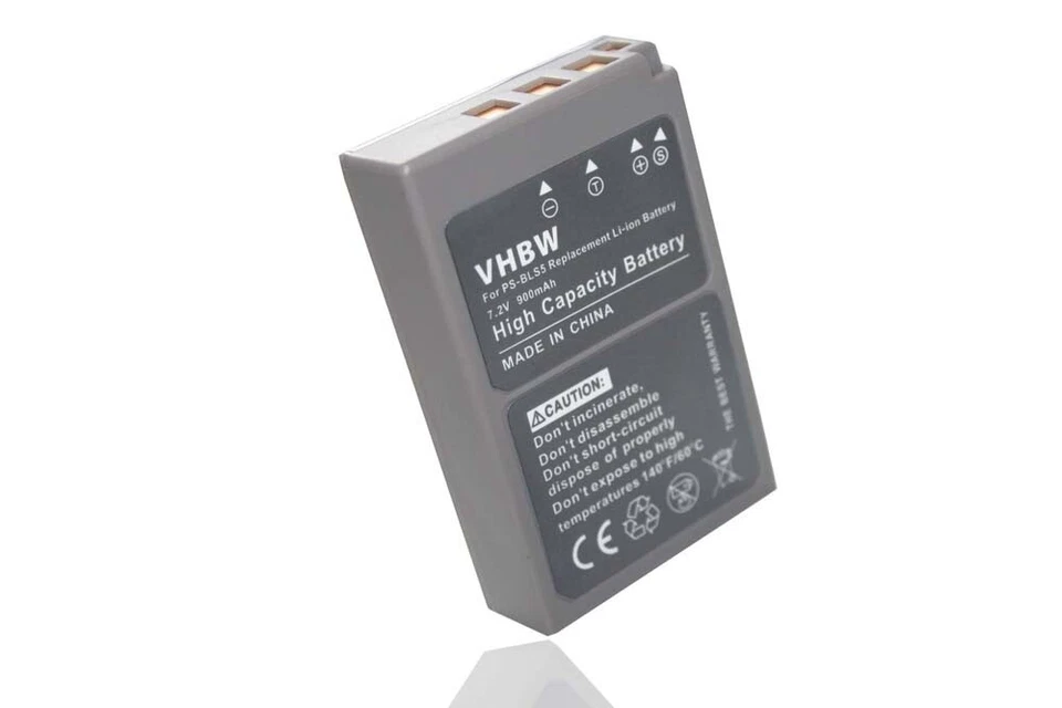 VHBW Batterie pour Olympus Pen E-PL5 E-PL2 E-PL7 E-P7 E-P3 E-PL6 E-PL3 900mAh 7,2V