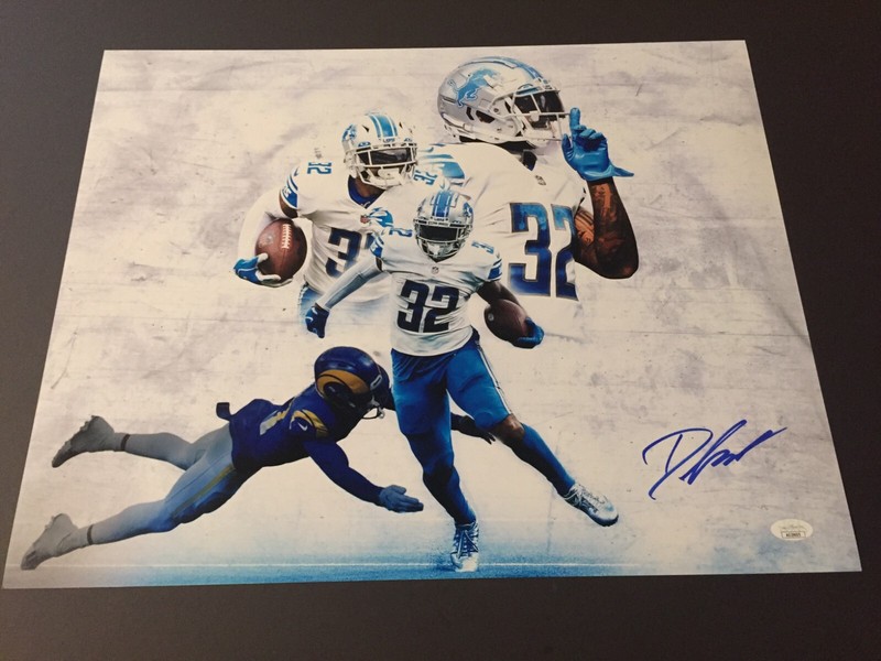D'Andre Swift Autographed Signed 16X20 Photo -Lions - JSA Hologram