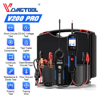 2026 VDIAGTOOL V200PRO Circuit Tester Probe Electrical Power Scan Tool 12V Test