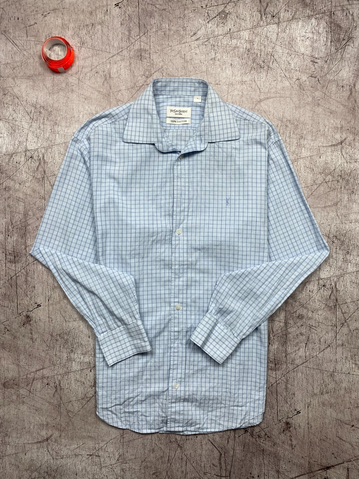 Yves Saint Laurent Vintage Mens Long Sleeve Shirt Size M