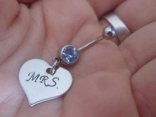 Bride belly button ring sale