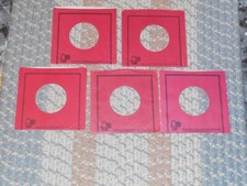 45 COMPANY RECORD SLEEVES. LOT OF FIVE BELL.