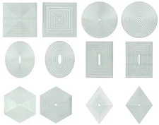 Presscut Cutting Nesting Dies - Squares, Circles or Diamonds - Plain or Stitch