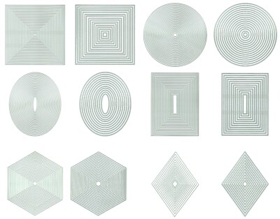 Presscut Stanzformen - Quadrate, Kreise oder Diamanten - einfach oder Stich