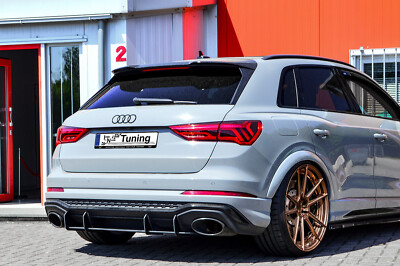 Gefräster Heckdiffusor Heckansatz Splitter aus ABS für Audi RSQ3 F3