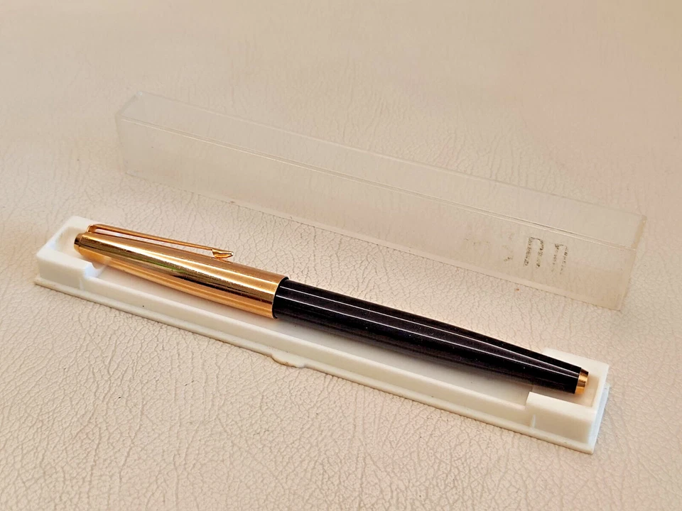 Винтажная перьевая ручка СОЮЗ СССР 1970-е золото 14k (стандарт 583) новая в коробке - Изображение 3 из 4
