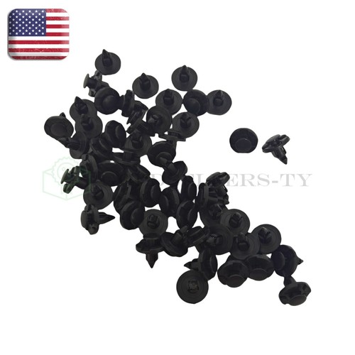 Auto Car Plastic Rivets Fastener Fender Push 100PCS 8mm Bumper Clips Retainer - Picture 3 of 7