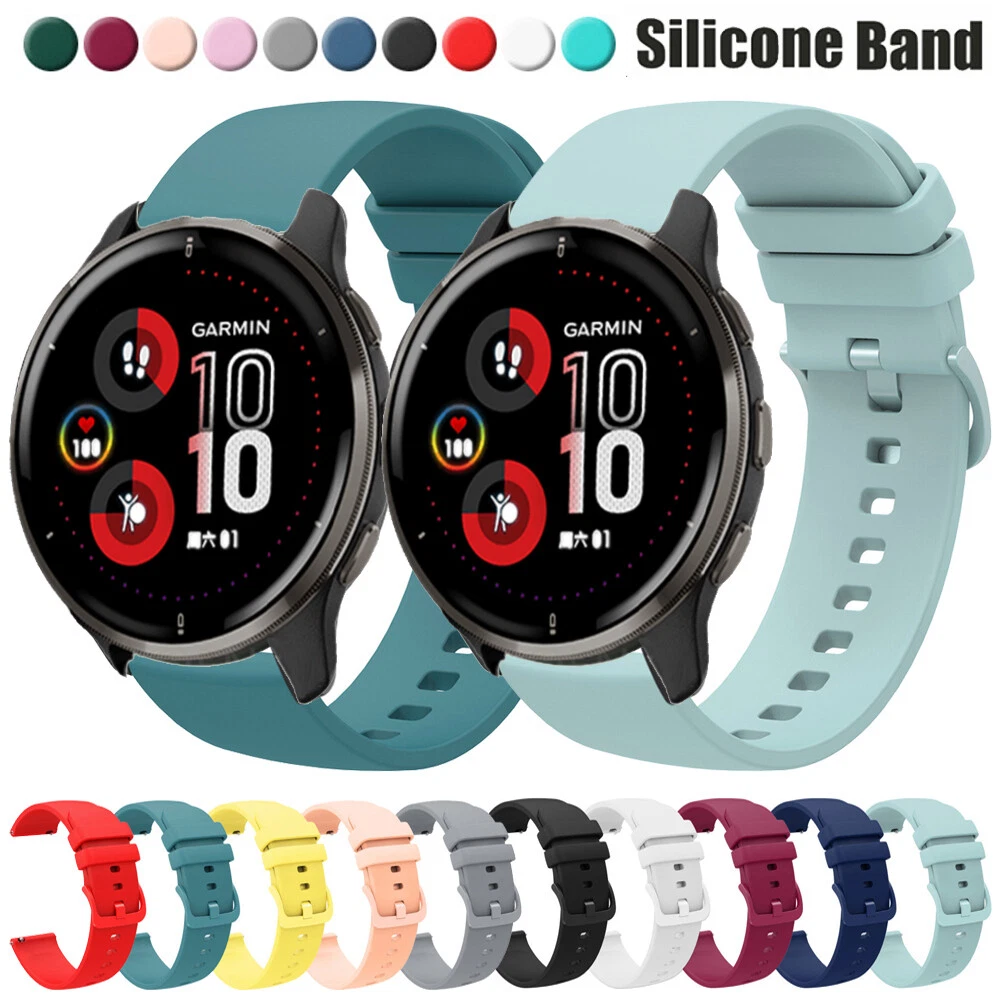 For Garmin Venu 2S 2 Plus Vivoactive 4S 4 3 Music Soft Silicone Watch Band Strap