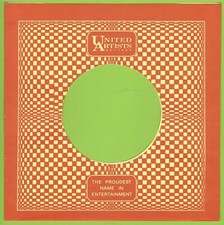 UNITED ARTISTS U.S orange REPRODUCTION RECORD COMPANY SLEEVES - pack of 10 