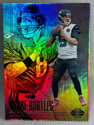 2017 Panini Illusions 96 Blake Bortles Mark Brunell Rainbow Foil Jaguars Card