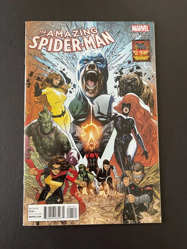 Amazing Spider-Man #1 - Variant Cover 1:50 Retailer (Marvel, 2015) NM
