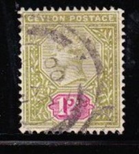 Album Trésors Ceylan Scott #135 12c Victoria VF D'Occasion Cds