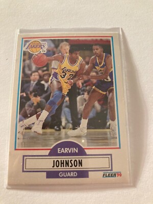 1990 fleer basketball Earvin Johnson #93 error card. Extremely