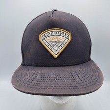 Quiksilver Hat Adult Adjustable Snapback Faded Navy Blue Baseball Cap Surf Skate