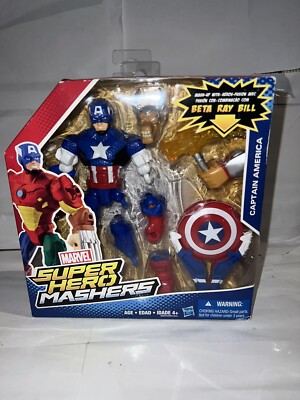 Marvel Super Hero MASHERS Deluxe CAPTAIN AMERICA Mash-Up w/ Beta Ray Bill Sealed
