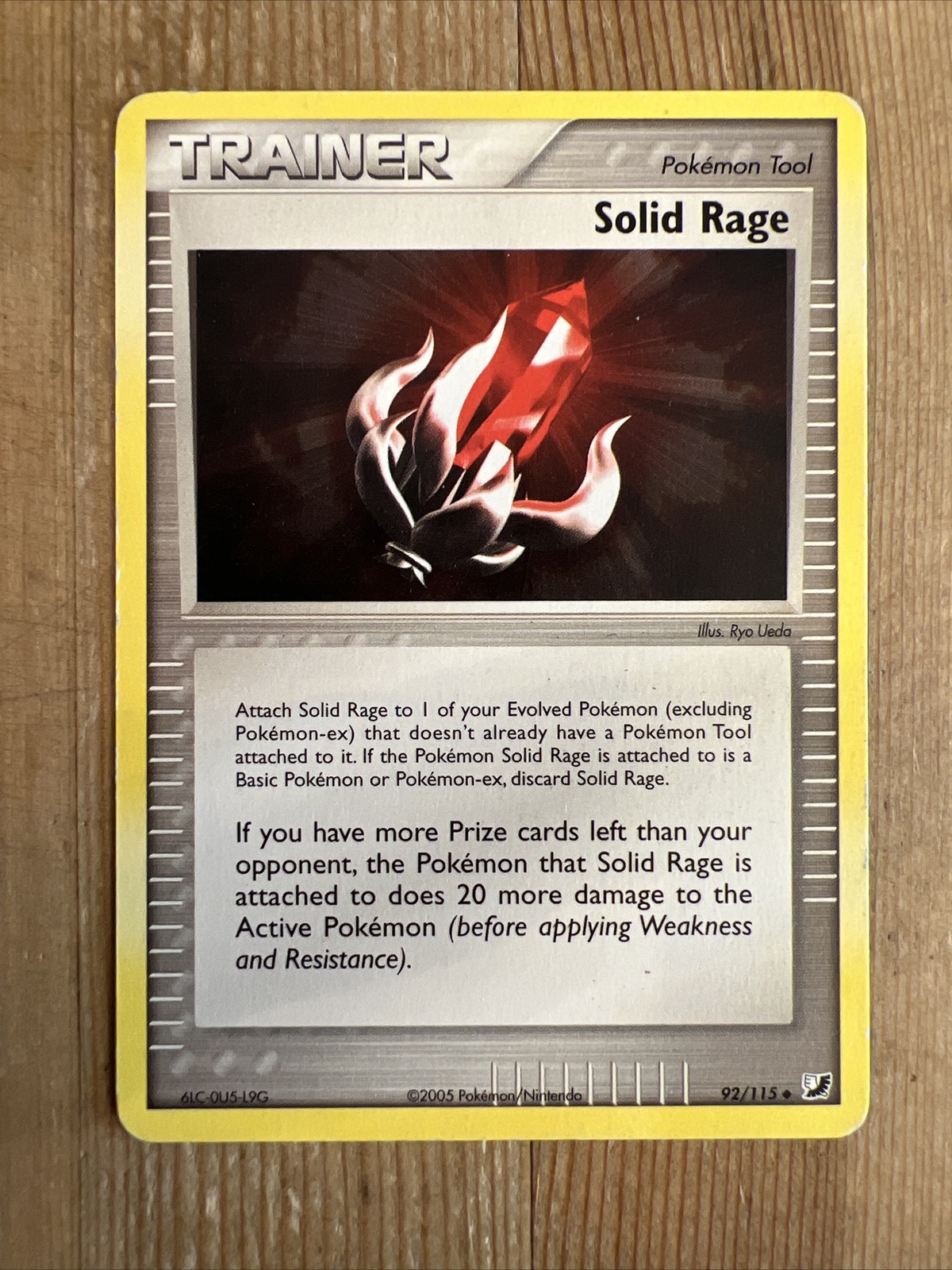 Solid Rage - 92/115 - Vintage - Uncommon (EX Unseen Forces) Pokemon TCG 2005 HP