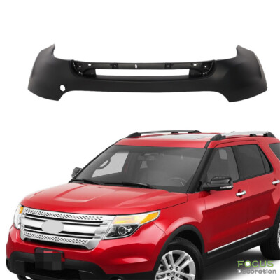 NEW Primed 2011-2015 Ford Explorer Front Upper Bumper With Sensor Holes
