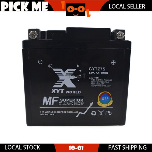 YTZ7S GEL BATTERY 12V 7Ah Fit Yamaha WR450F 2003-2013 2014 2015 2016 2017 2018 - Picture 3 of 4