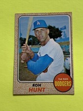 1968 Topps Ron Hunt #15 Los Angeles Dodgers (r)