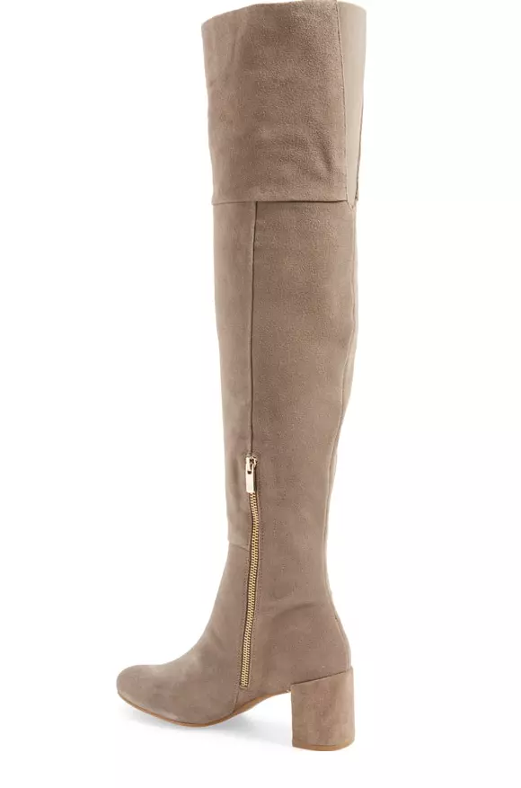Taryn Rose Catherine Women's Grey Suede Over Knee Boot Sz 9 Z30113 * - Image 2 of 4