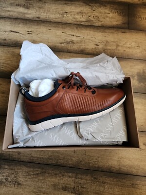 New Johnston and Murphy men SHOES 9.5 M BROWN LEATHER  display picture 1