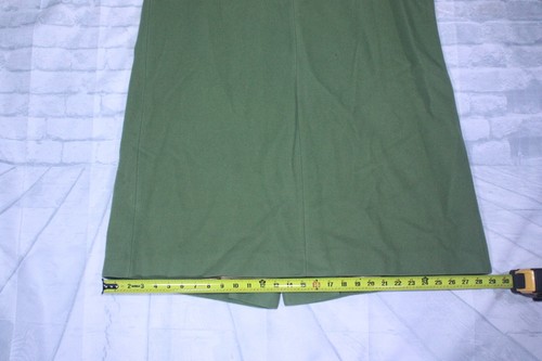 Vintage 60's / 70's Women's Green Long Coat with Fur Trim Collar - Overcoat? - Picture 22 of 23