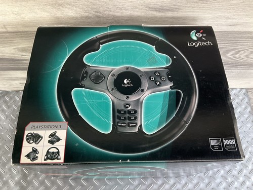 Logitech PS3 Driving Force Wireless Steering Wheel New Open Box W/ Papers Dongle - Picture 8 of 8