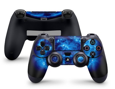 Playstation 4 Controller Aufkleber PS4 Skin Sticker Design Klebefolie Big Blue