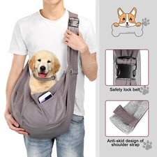 Large Dog Sling Carrier Bag 25LB Pet Cat Mesh Backpack Travel Tote Shoulder Bag