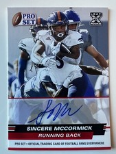 2022 Pro Set Football Sincere McCormick Auto  XRC.. Raiders Red