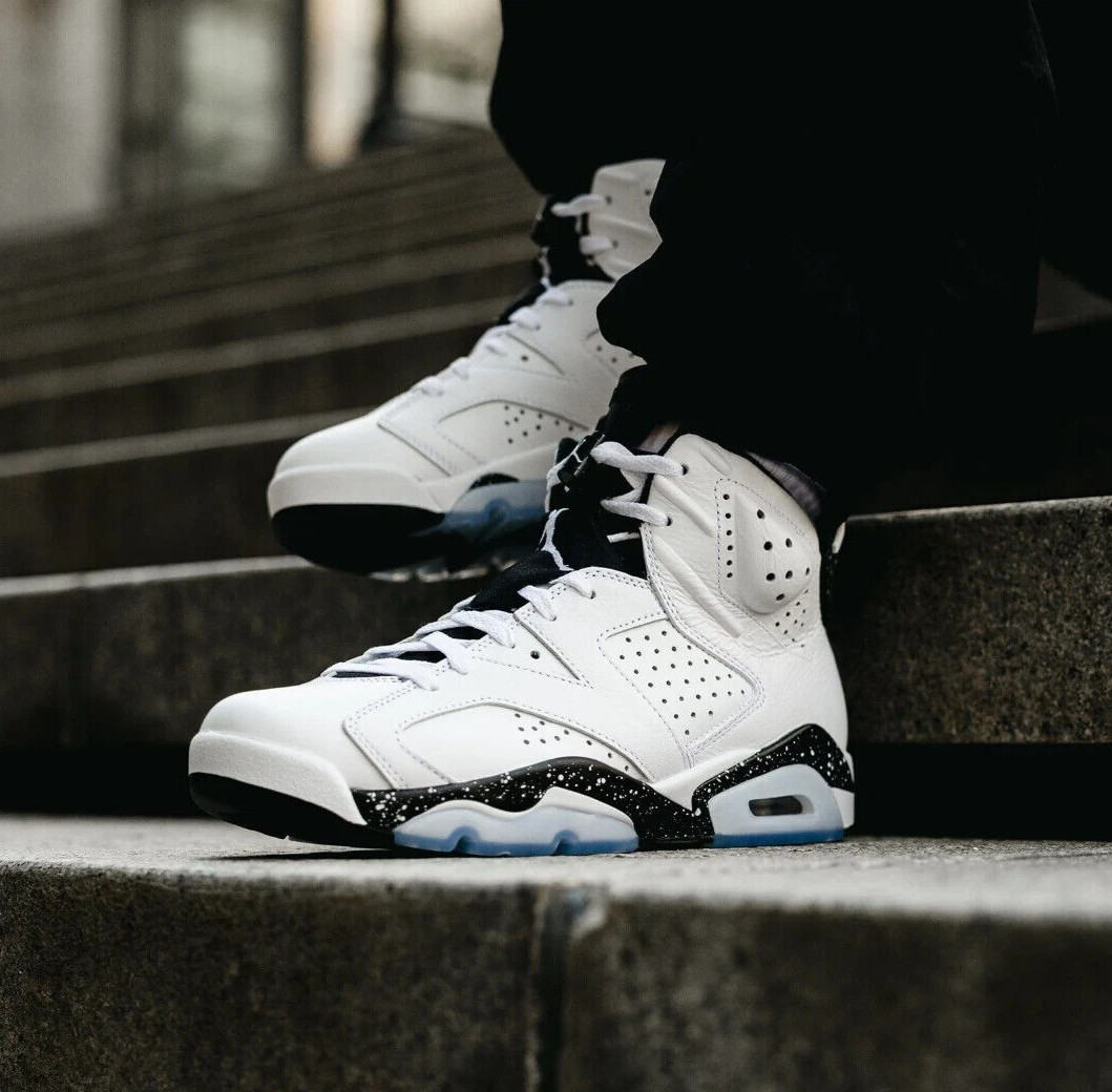 Nike Air Jordan 6 Retro Reversed Oreo White Black Mens sneakers CT8529-112