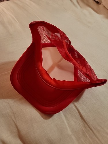 Pizza Planet Trucker Hat Disney Adjustable Mesh Cap Toy Story Red & White - Picture 5 of 5