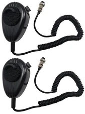 Lot of 2 Workman SS56BLK CB Radio Microphone Prewired 4-Pin Coba / Uniden- Black