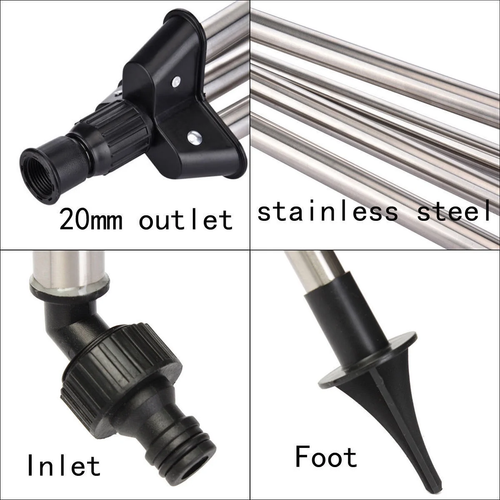 Jinyi 1 Pack Tripod Sprinkler Irrigation Equipment, 360 Degree Impact Sprinkler, - Picture 8 of 12